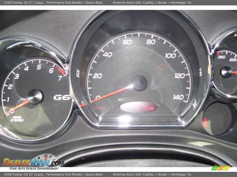 2008 Pontiac G6 GT Coupe Performance Red Metallic / Ebony Black Photo #6
