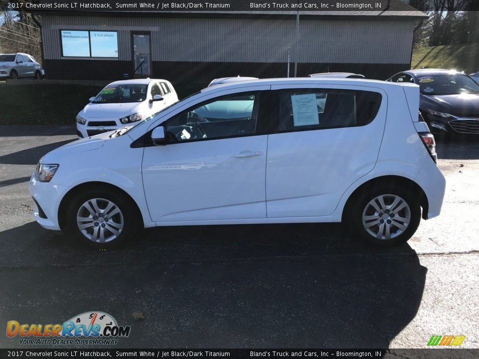 2017 Chevrolet Sonic LT Hatchback Summit White / Jet Black/Dark Titanium Photo #1