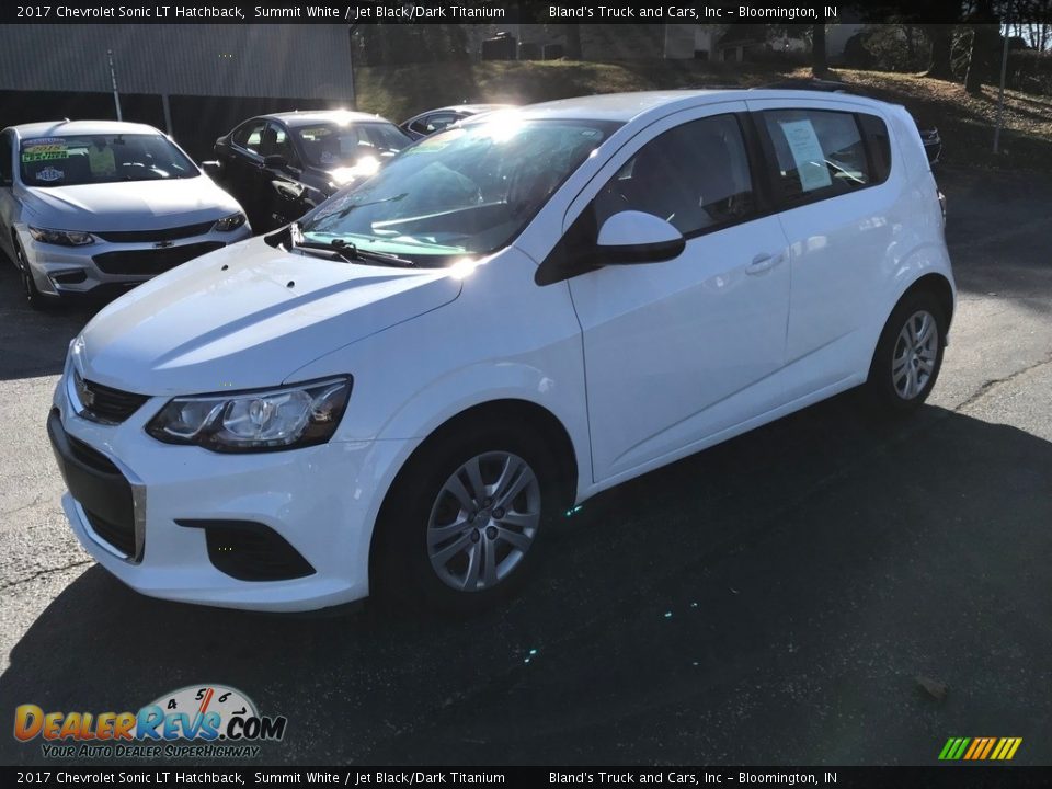 2017 Chevrolet Sonic LT Hatchback Summit White / Jet Black/Dark Titanium Photo #2