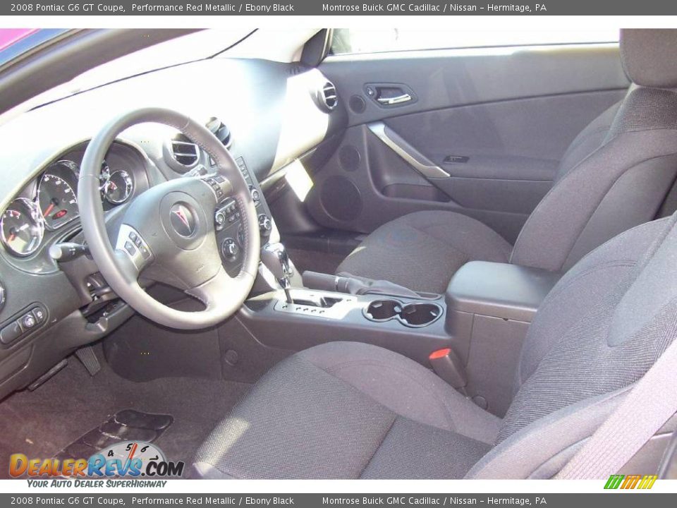 2008 Pontiac G6 GT Coupe Performance Red Metallic / Ebony Black Photo #7