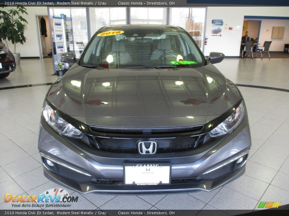 2019 Honda Civic EX Sedan Modern Steel Metallic / Gray Photo #2