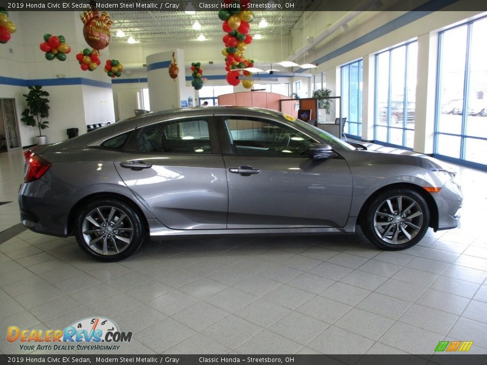 2019 Honda Civic EX Sedan Modern Steel Metallic / Gray Photo #4