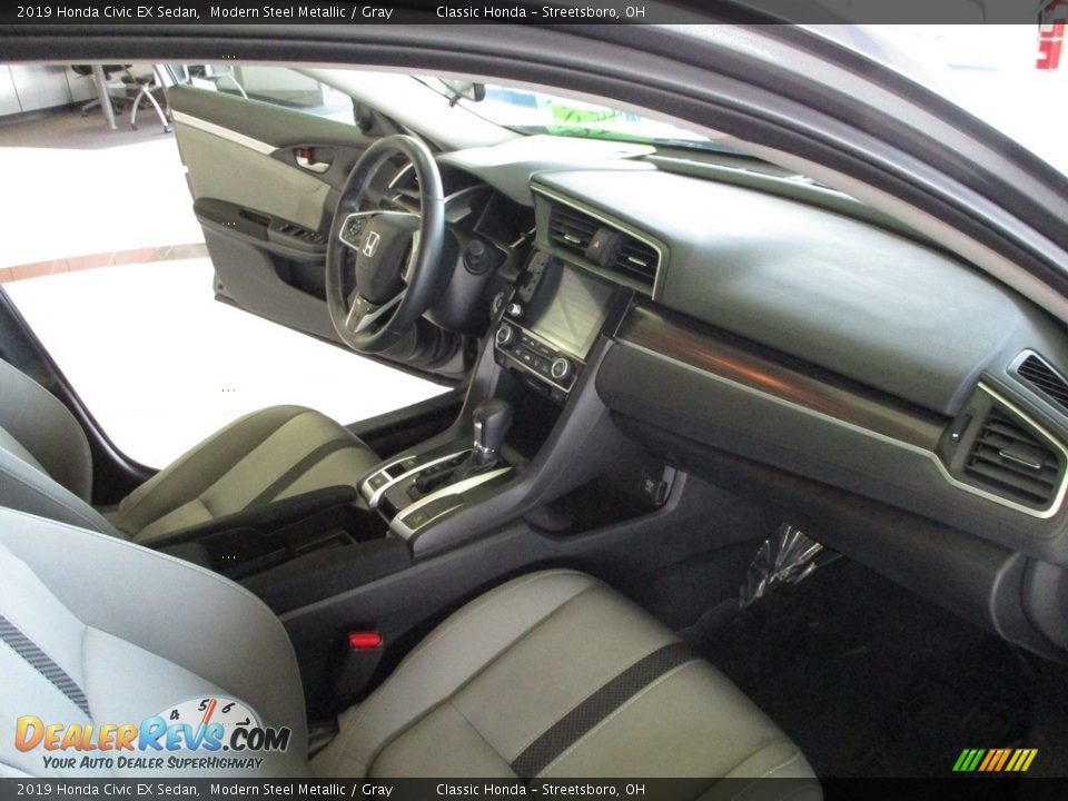 2019 Honda Civic EX Sedan Modern Steel Metallic / Gray Photo #15