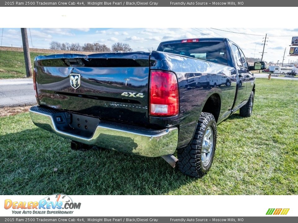 2015 Ram 2500 Tradesman Crew Cab 4x4 Midnight Blue Pearl / Black/Diesel Gray Photo #3