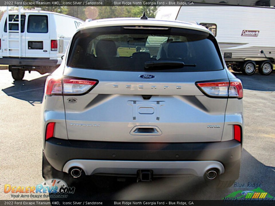 2022 Ford Escape Titanium 4WD Iconic Silver / Sandstone Photo #4