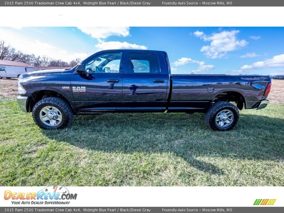 2015 Ram 2500 Tradesman Crew Cab 4x4 Midnight Blue Pearl / Black/Diesel Gray Photo #6