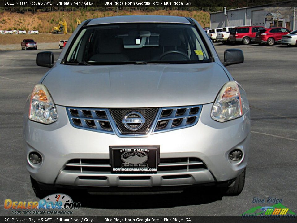 2012 Nissan Rogue S AWD Brilliant Silver / Gray Photo #8