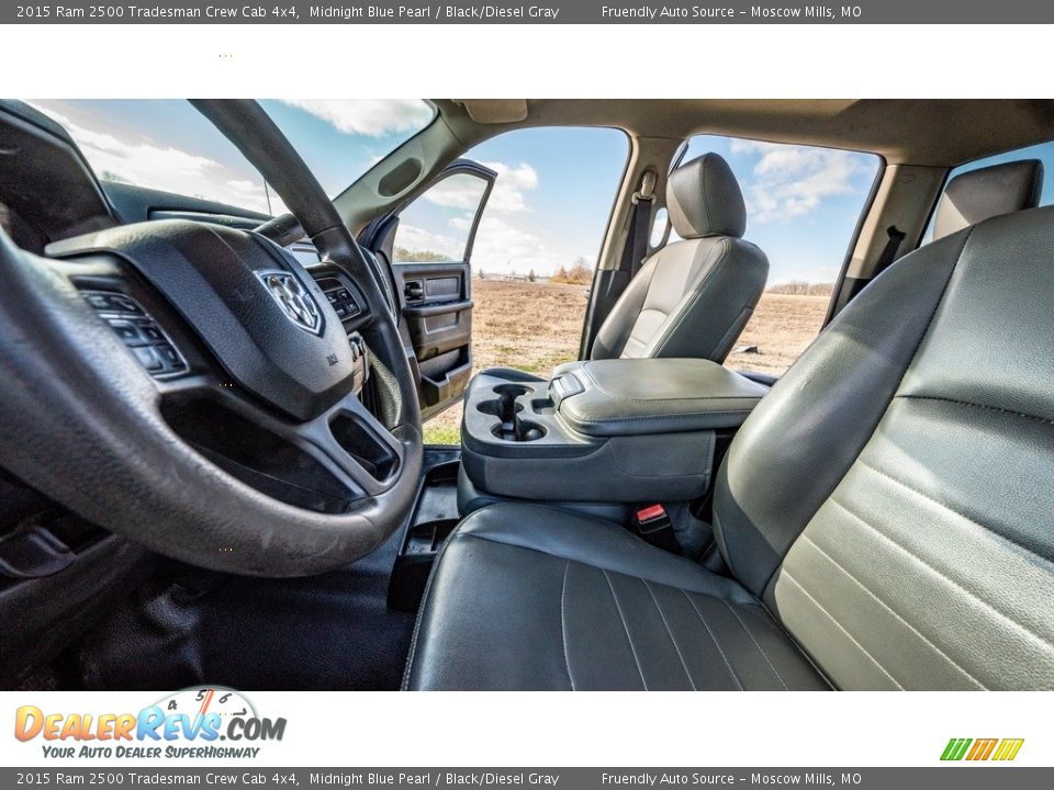 2015 Ram 2500 Tradesman Crew Cab 4x4 Midnight Blue Pearl / Black/Diesel Gray Photo #15