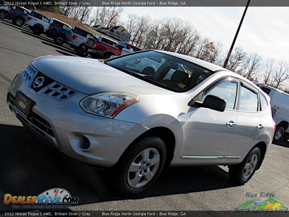 2012 Nissan Rogue S AWD Brilliant Silver / Gray Photo #23