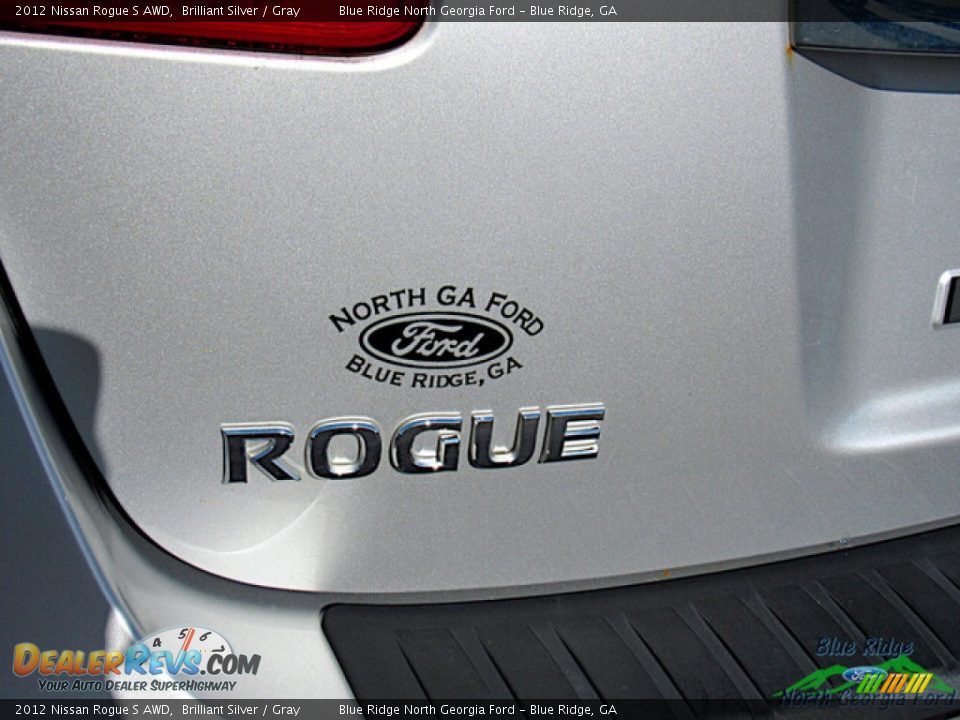 2012 Nissan Rogue S AWD Brilliant Silver / Gray Photo #27