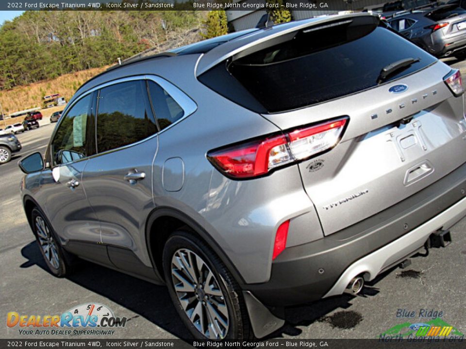 2022 Ford Escape Titanium 4WD Iconic Silver / Sandstone Photo #28
