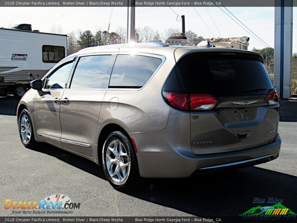 2018 Chrysler Pacifica Limited Molten Silver / Black/Deep Mocha Photo #3