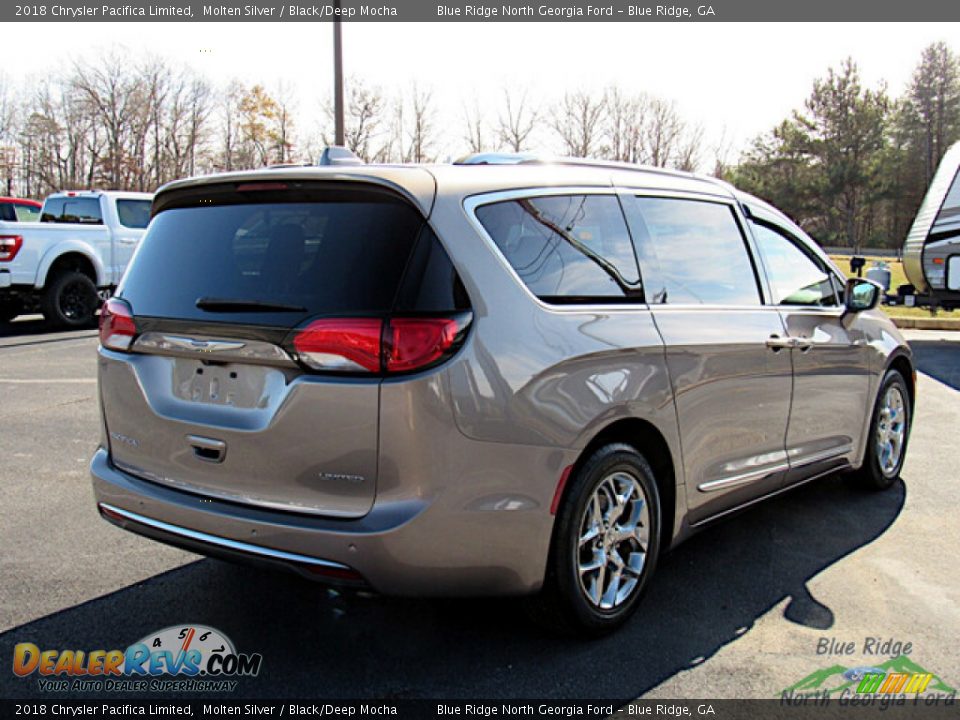 2018 Chrysler Pacifica Limited Molten Silver / Black/Deep Mocha Photo #5