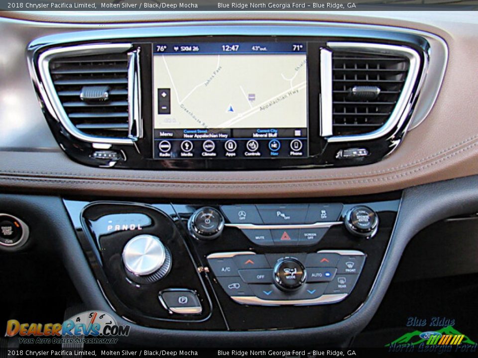 2018 Chrysler Pacifica Limited Molten Silver / Black/Deep Mocha Photo #19