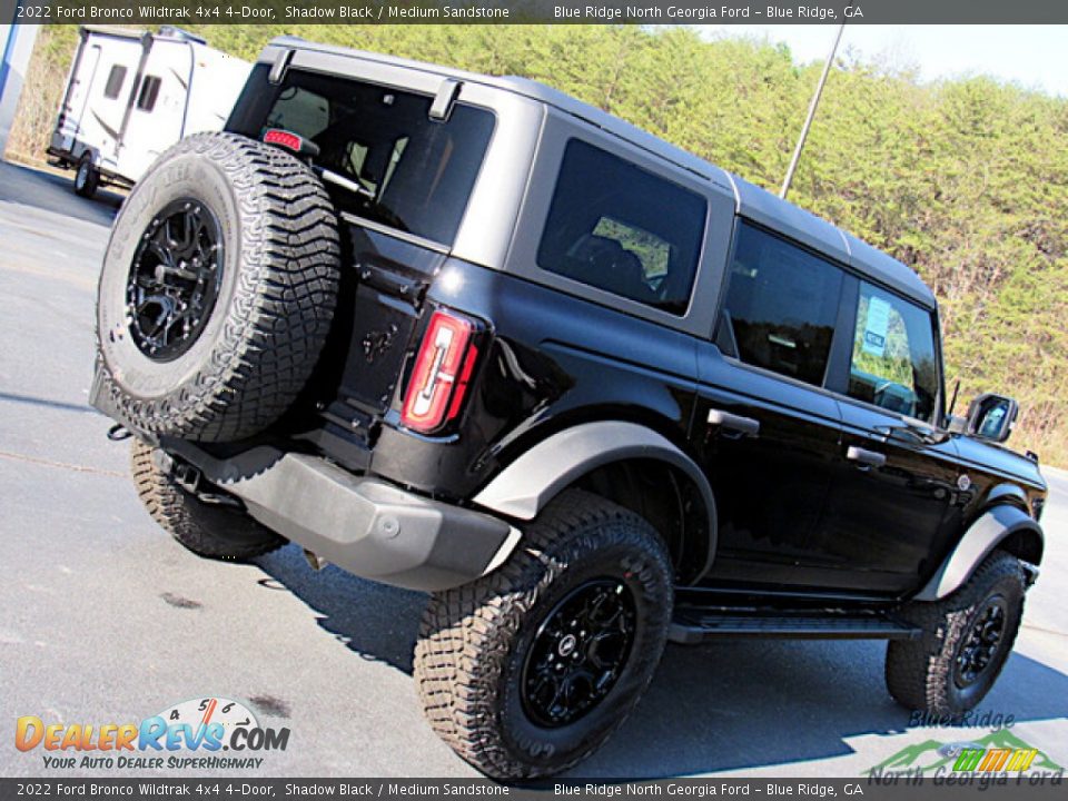 2022 Ford Bronco Wildtrak 4x4 4-Door Shadow Black / Medium Sandstone Photo #28