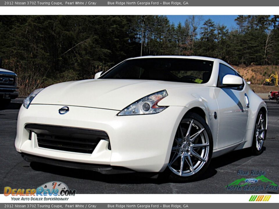 2012 Nissan 370Z Touring Coupe Pearl White / Gray Photo #1