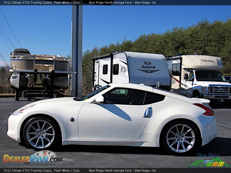 2012 Nissan 370Z Touring Coupe Pearl White / Gray Photo #2