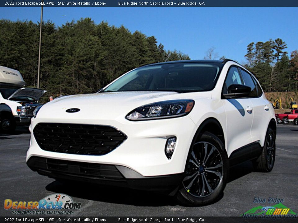 2022 Ford Escape SEL 4WD Star White Metallic / Ebony Photo #1