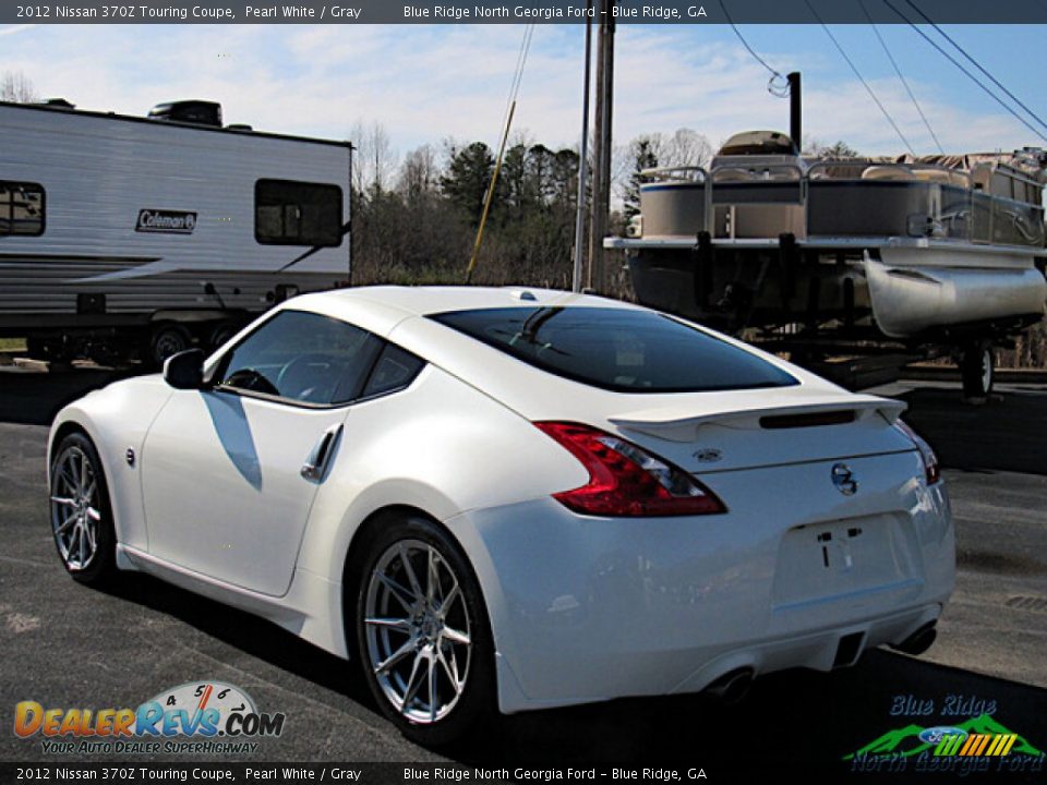 2012 Nissan 370Z Touring Coupe Pearl White / Gray Photo #3