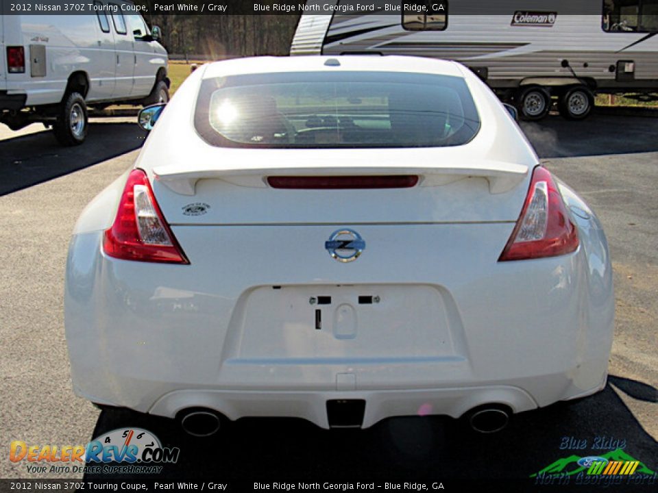 2012 Nissan 370Z Touring Coupe Pearl White / Gray Photo #4