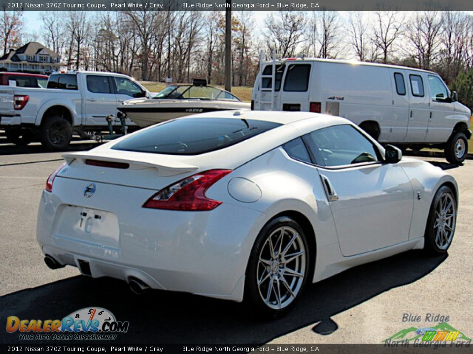 2012 Nissan 370Z Touring Coupe Pearl White / Gray Photo #5