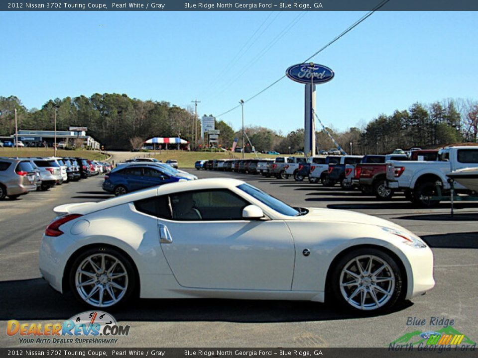 2012 Nissan 370Z Touring Coupe Pearl White / Gray Photo #6