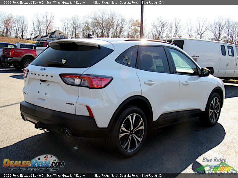 2022 Ford Escape SEL 4WD Star White Metallic / Ebony Photo #5