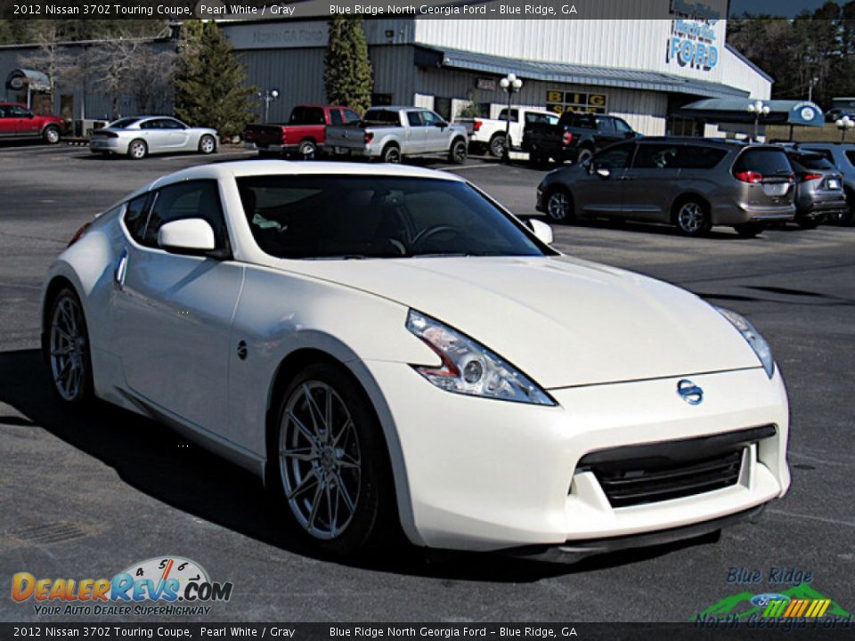 2012 Nissan 370Z Touring Coupe Pearl White / Gray Photo #7