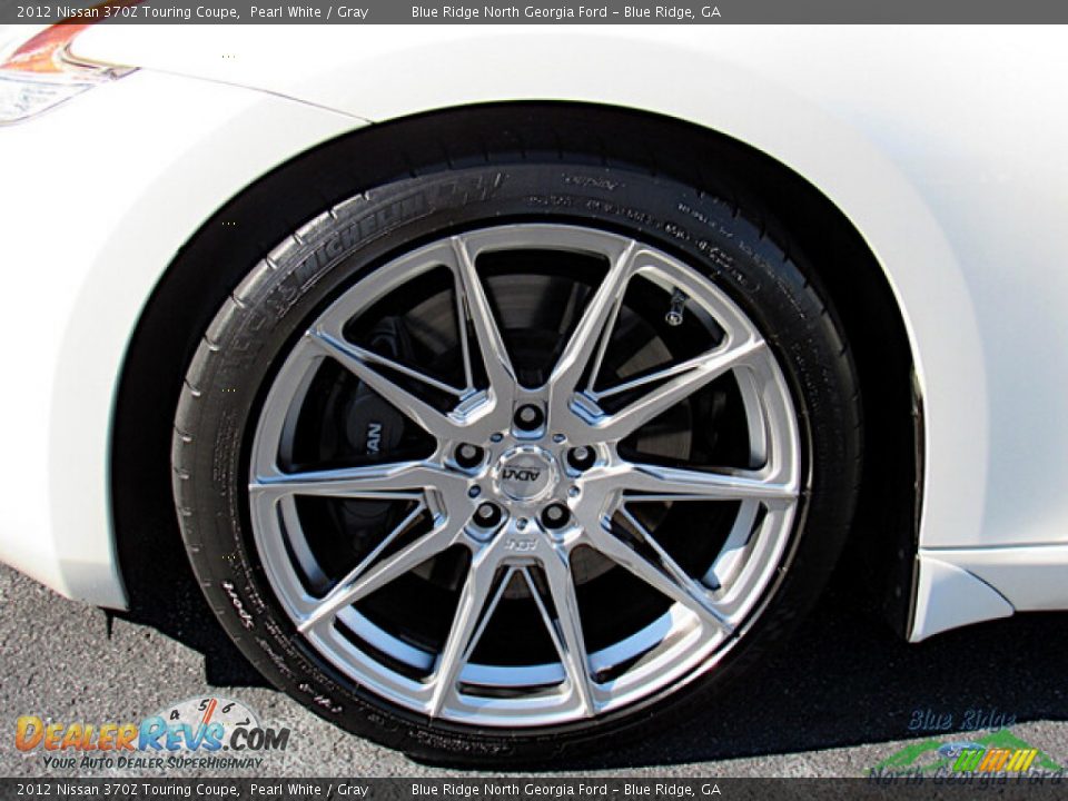 2012 Nissan 370Z Touring Coupe Pearl White / Gray Photo #9