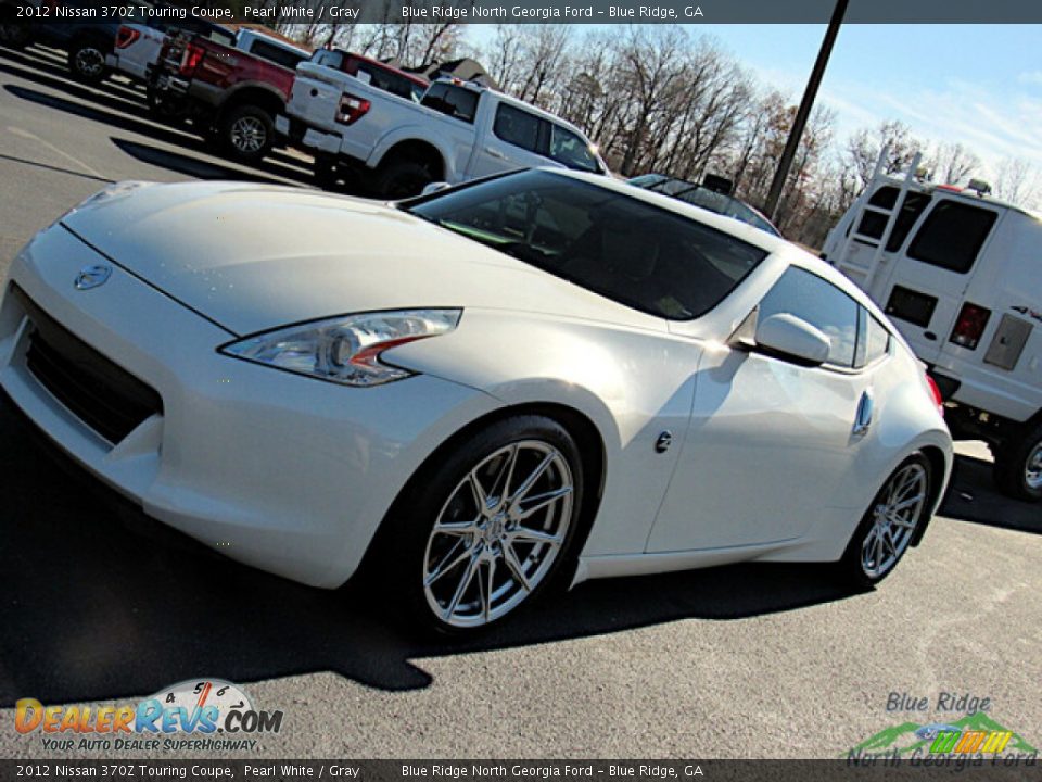 2012 Nissan 370Z Touring Coupe Pearl White / Gray Photo #16