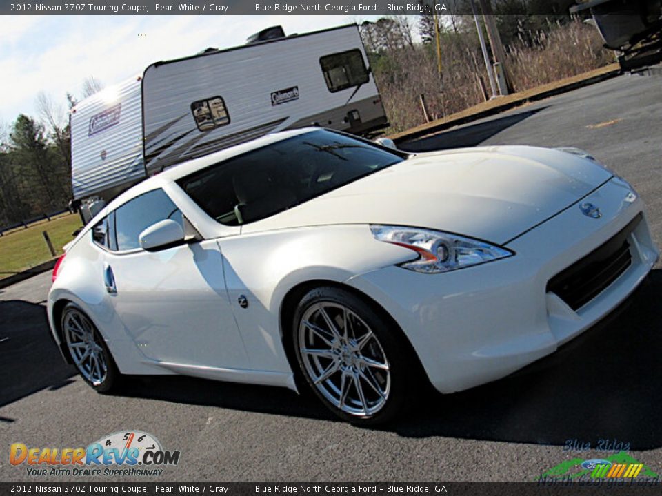 2012 Nissan 370Z Touring Coupe Pearl White / Gray Photo #17