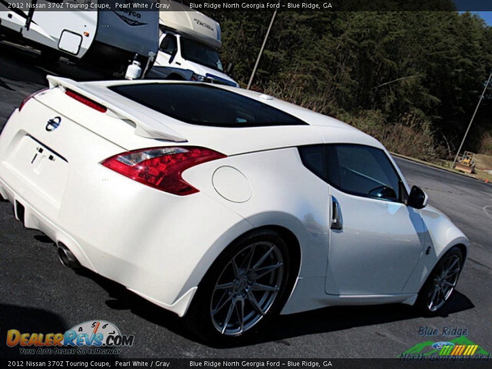 2012 Nissan 370Z Touring Coupe Pearl White / Gray Photo #18