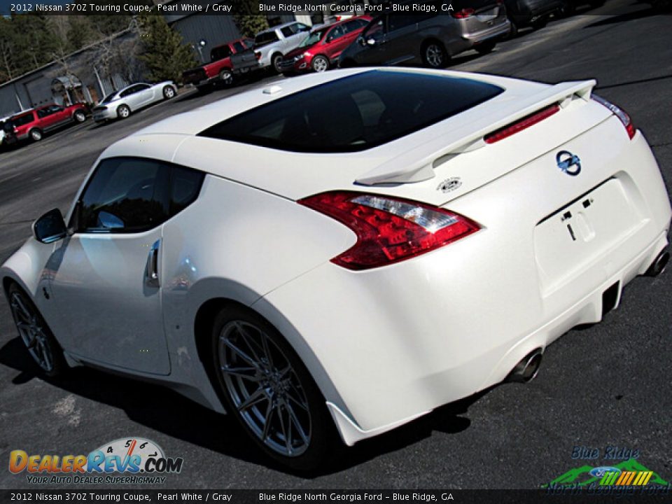 2012 Nissan 370Z Touring Coupe Pearl White / Gray Photo #19