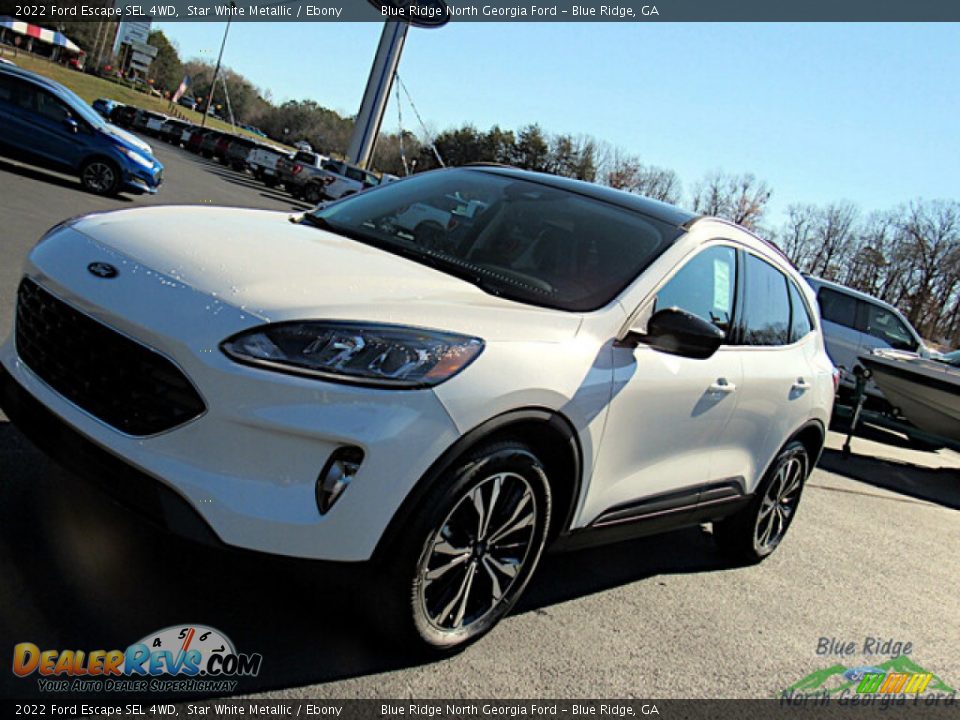 2022 Ford Escape SEL 4WD Star White Metallic / Ebony Photo #23