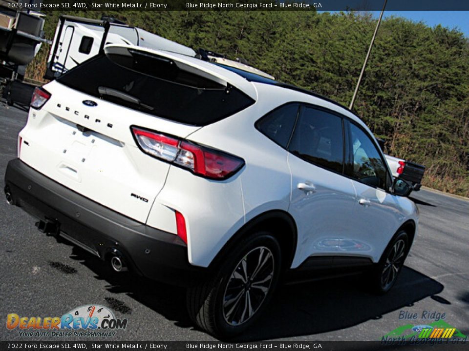 2022 Ford Escape SEL 4WD Star White Metallic / Ebony Photo #25