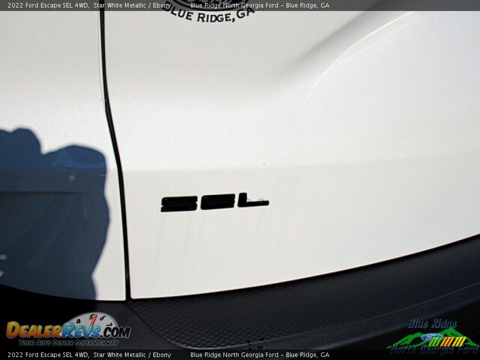 2022 Ford Escape SEL 4WD Star White Metallic / Ebony Photo #27