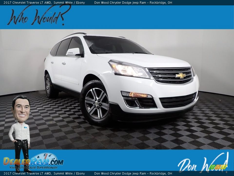 2017 Chevrolet Traverse LT AWD Summit White / Ebony Photo #1