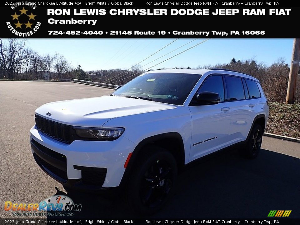 2023 Jeep Grand Cherokee L Altitude 4x4 Bright White / Global Black Photo #1