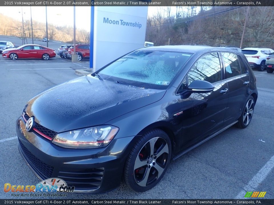 2015 Volkswagen Golf GTI 4-Door 2.0T Autobahn Carbon Steel Metallic / Titan Black Leather Photo #1