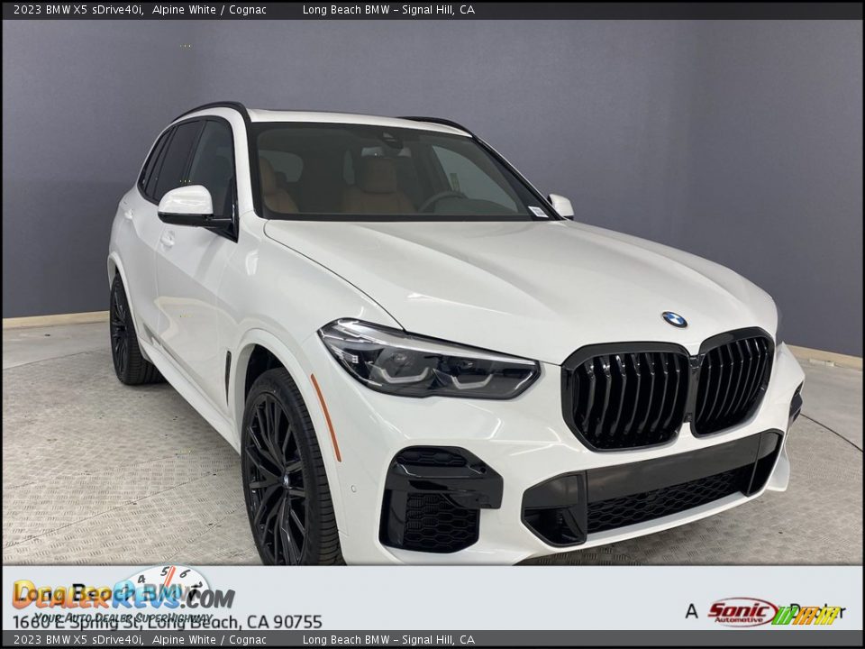 2023 BMW X5 sDrive40i Alpine White / Cognac Photo #1