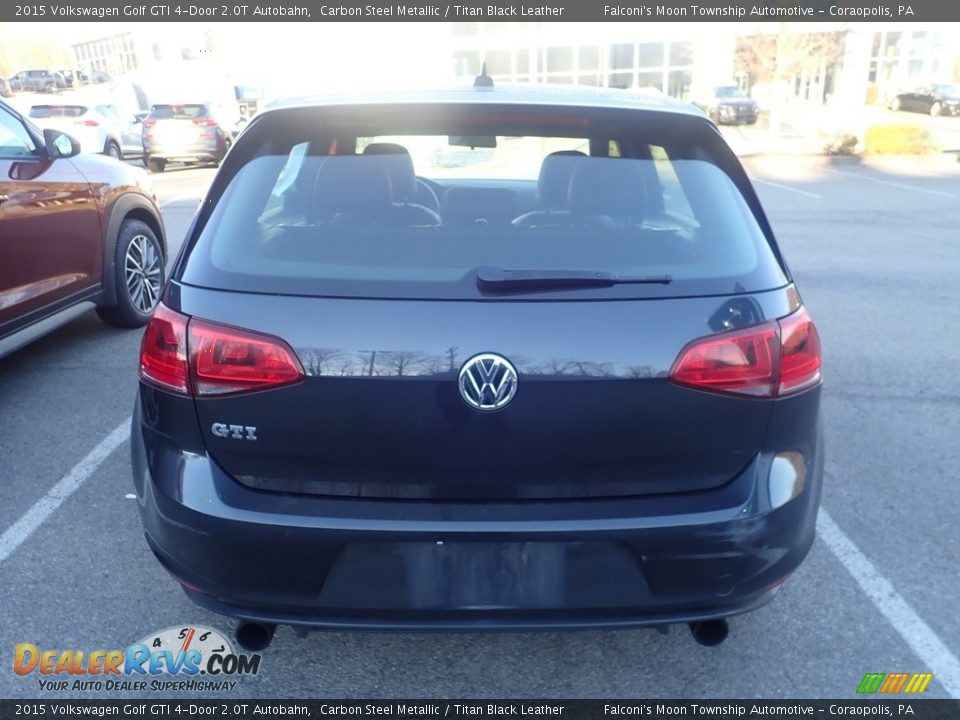 2015 Volkswagen Golf GTI 4-Door 2.0T Autobahn Carbon Steel Metallic / Titan Black Leather Photo #3