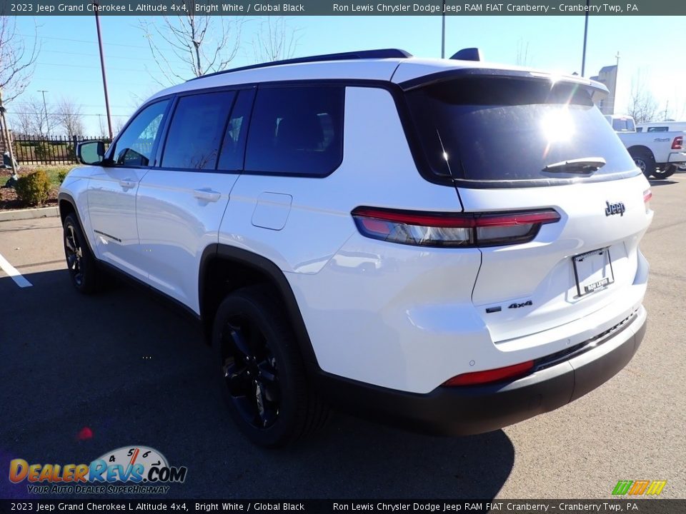 2023 Jeep Grand Cherokee L Altitude 4x4 Bright White / Global Black Photo #3