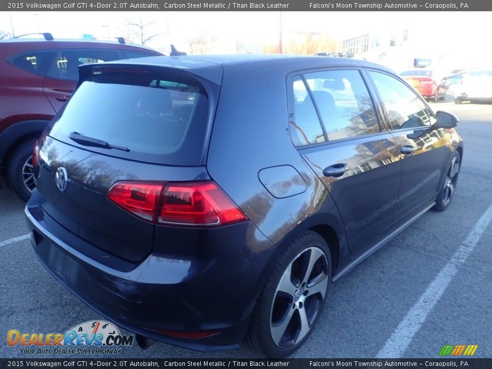 2015 Volkswagen Golf GTI 4-Door 2.0T Autobahn Carbon Steel Metallic / Titan Black Leather Photo #4