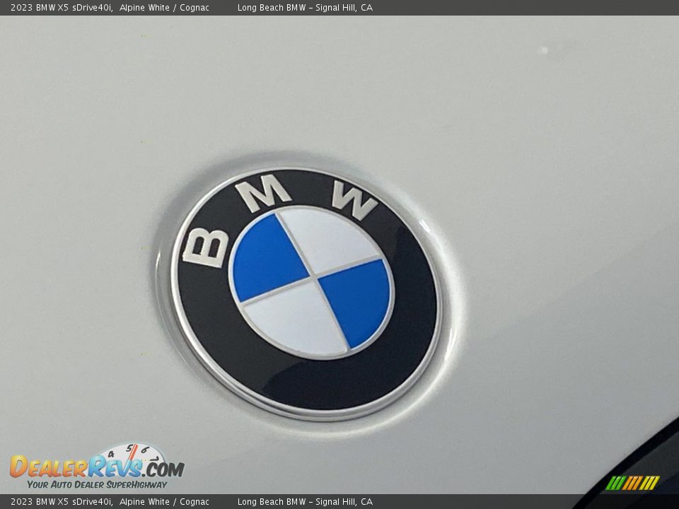 2023 BMW X5 sDrive40i Alpine White / Cognac Photo #5