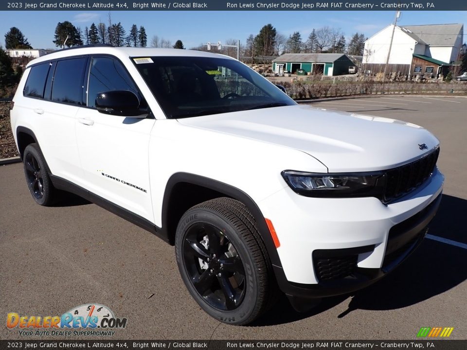 2023 Jeep Grand Cherokee L Altitude 4x4 Bright White / Global Black Photo #7