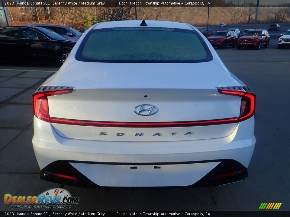 2023 Hyundai Sonata SEL Serenity White / Medium Gray Photo #3