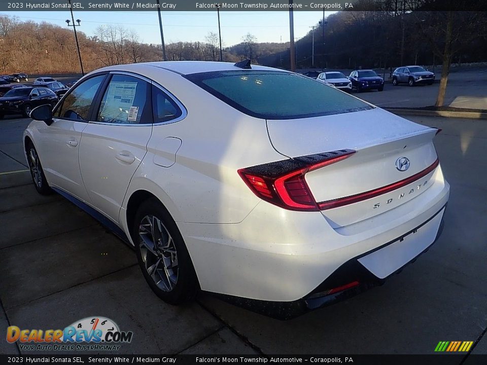 2023 Hyundai Sonata SEL Serenity White / Medium Gray Photo #4