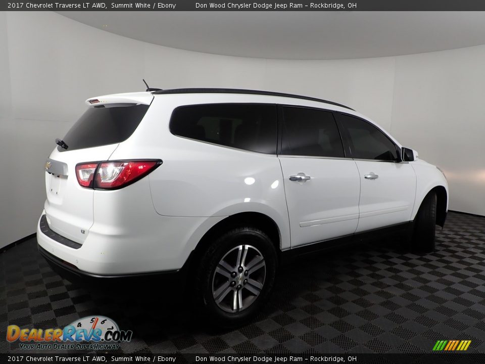 2017 Chevrolet Traverse LT AWD Summit White / Ebony Photo #10