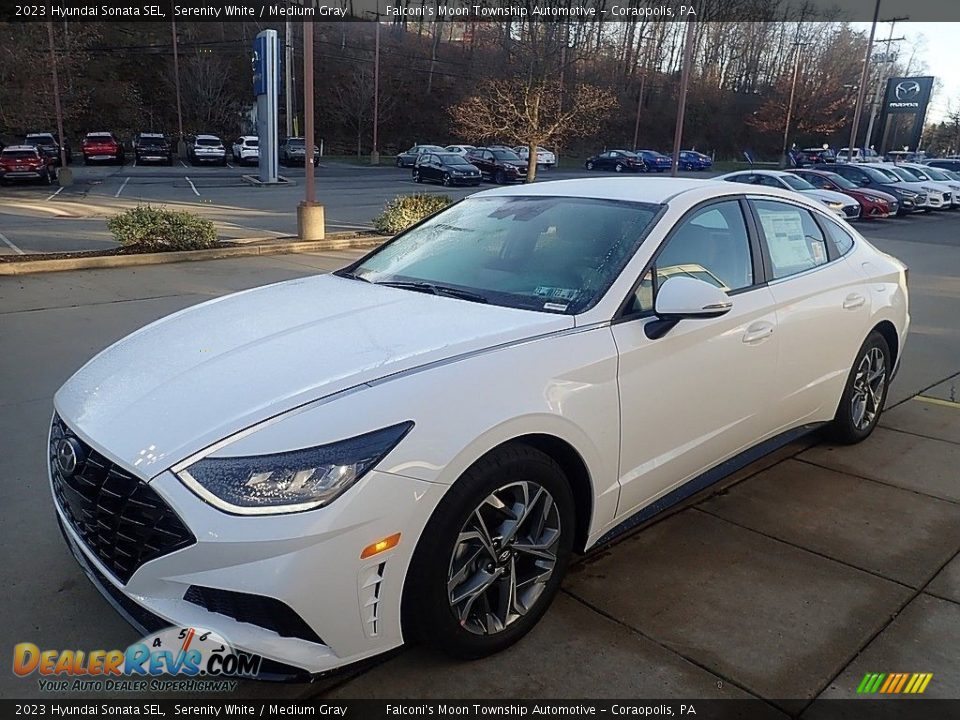 2023 Hyundai Sonata SEL Serenity White / Medium Gray Photo #6