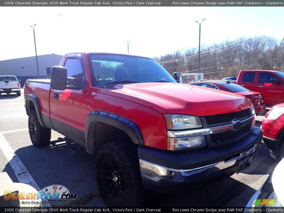 2006 Chevrolet Silverado 1500 Work Truck Regular Cab 4x4 Victory Red / Dark Charcoal Photo #2